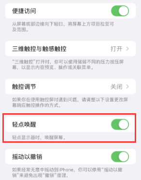 皇桐镇苹果授权维修站分享iPhone轻点无法唤醒怎么办 