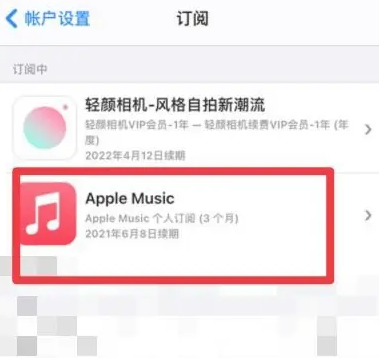 皇桐镇apple维修店分享Apple Music怎么取消自动收费 