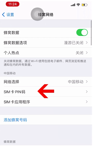 皇桐镇苹果14维修网分享如何给iPhone14的SIM卡设置密码 