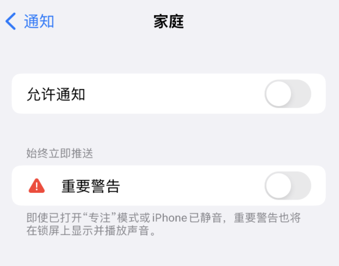 皇桐镇苹果14维修分享iPhone14系列机型弹出“家庭”警告后卡死如何解决 