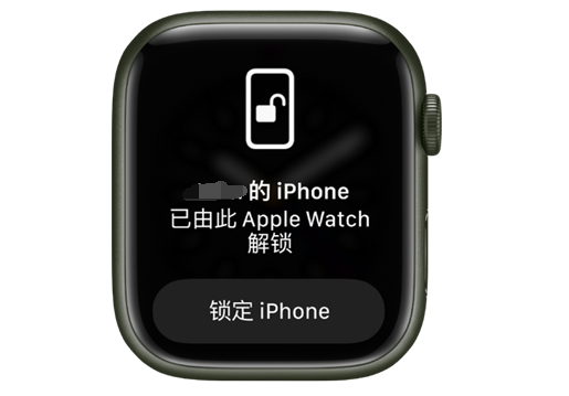 皇桐镇苹果手机维修分享用 AppleWatch 解锁配备面容 ID 的 iPhone方法 